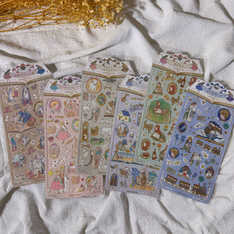 现货日本进口 Kamio Japan童话故事系列贴纸 华丽箔押小红帽
