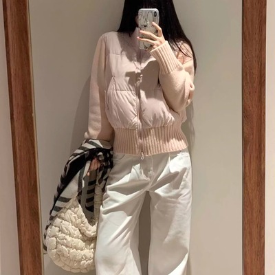 羽绒棉衣棉服女冬季学生韩系拼接