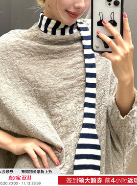 【现货】BY BASICS 26FW 秋冬新款条纹围巾 DOUBLEBOO