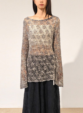 【现货】SWAYING 26SS 春夏新款一字领格纹罩衫 DOUBLEBOO