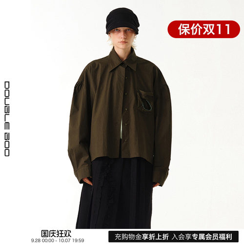 【现货】OPEN YY 26SS 春夏新款口袋短款衬衫 DOUBLEBOO