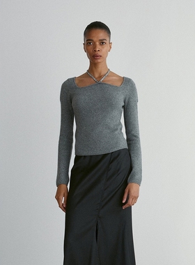 RECTO 24AW 秋冬新款SIGNATURE珠饰针织上衣女 DOUBLE BOO 买手店