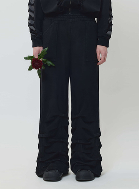 【现货】AVAVAV 25FW 黑色口袋运动裤 DOUBLEBOO