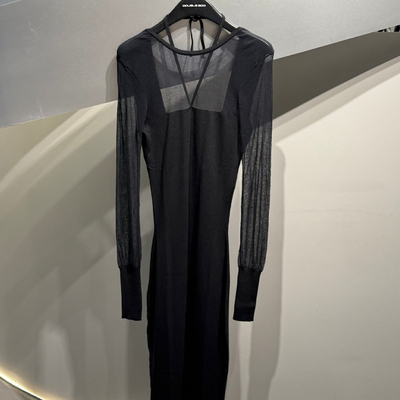 【现货】ANDREADAMO 25SS 春夏新款透视细节针织连衣裙 DOUBLEBOO