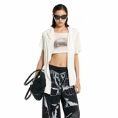 短上衣 DOUBLEBOO 26SS 印花披肩式 现货 MARRKNULL