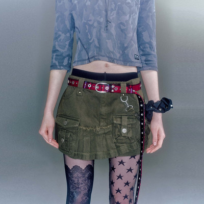 【现货】VACANT Archive 26SS 春夏新款工装短裙 DOUBLEBOO