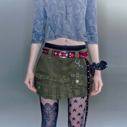 【现货】VACANT Archive 26SS 春夏新款工装短裙 DOUBLEBOO