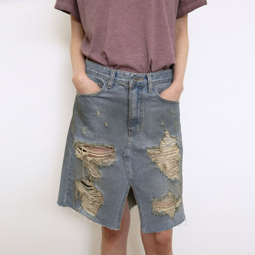 【现货】WKND PROJECT 26SS 春夏新款牛仔短裙 DOUBLEBOO