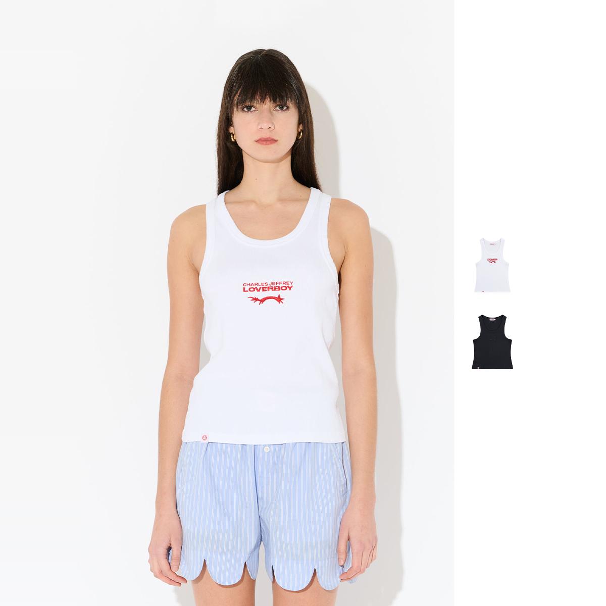 【现货】Charles Jeffrey LOVERBOY 25SS 标志紧身背心 DOUBLEBOO