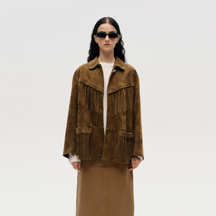 流苏反绒外套 DOUBLEBOO 25FW DUST 现货 ICE