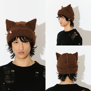 Charles 粗针耳朵毛线帽 Jeffrey 25AW DOUBLEBOO LOVERBOY