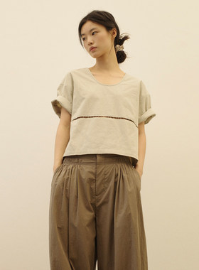 【现货】the dressmaker 26SS 春夏新款镂空拼接短袖 DOUBLEBOO
