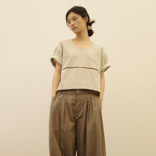 【现货】the dressmaker 26SS 春夏新款镂空拼接短袖 DOUBLEBOO