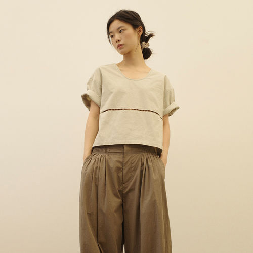 【现货】the dressmaker 26SS 春夏新款镂空拼接短袖 DOUBLEBOO