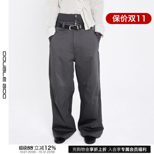 【现货】CERRIC 26秋冬新款双层腰头长裤 DOUBLEBOO