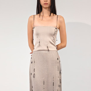 现货 线迹串珠吊带背心 SWAYING 春夏新款 DOUBLEBOO 26SS