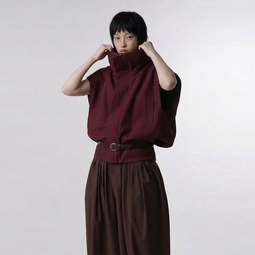 【现货】MAYALI 26SS 春夏新款翻折解构领马甲 DOUBLEBOO