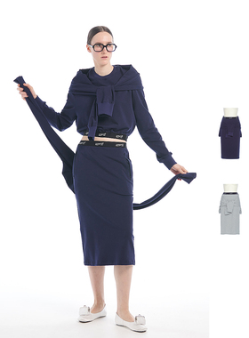 PUSHBUTTON 24PF zero系列 新款系带式中长裙 DOUBLE BOO 买手店