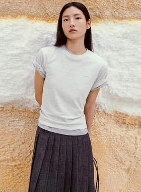 【现货】LOW CLASSIC 26SS 春夏新款印花短款T恤 DOUBLEBOO