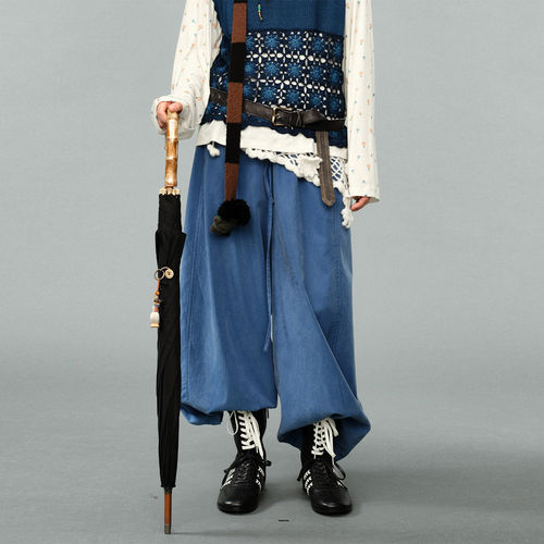 【现货】AUBRUINO 26AW 新款抽绳弯刀裤 DOUBLEBOO