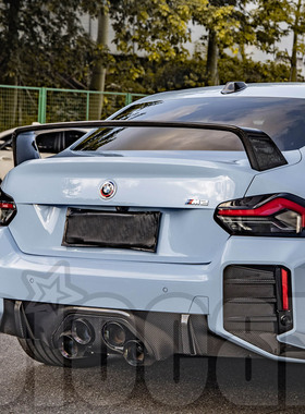 适用于宝马 G87 M2 Mperformance排气专用 SQ款干碳纤维中出后唇