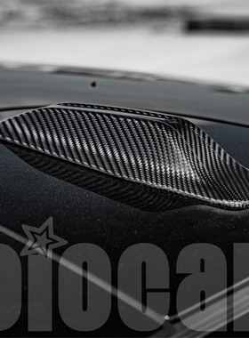 适用于宝马G60 G68 5系 G90 M5专用 改装干碳纤维鲨鱼鳍天线盖