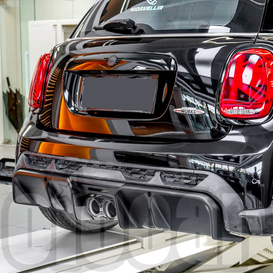 适用于 Mini Cooper LCI JCW F56 F57  3D款干碳纤维后唇