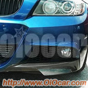 宝马09~12款3系E90 LCI M-tech运动版改装2片式碳纤维前下巴 前唇