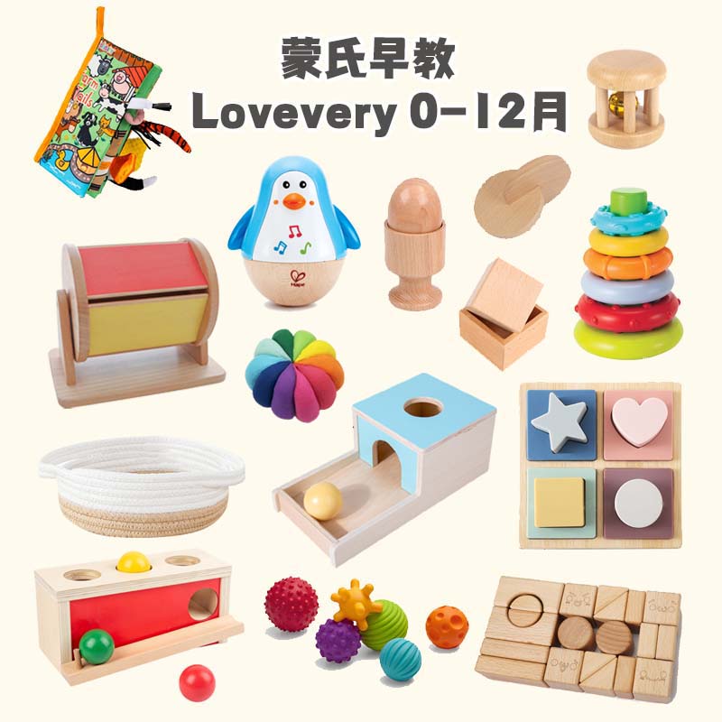 蒙氏早教Lovevery0-12月套装盒子益智玩具平替宝宝婴儿童蒙台梭利 玩具/童车/益智/积木/模型 普通塑料积木 原图主图