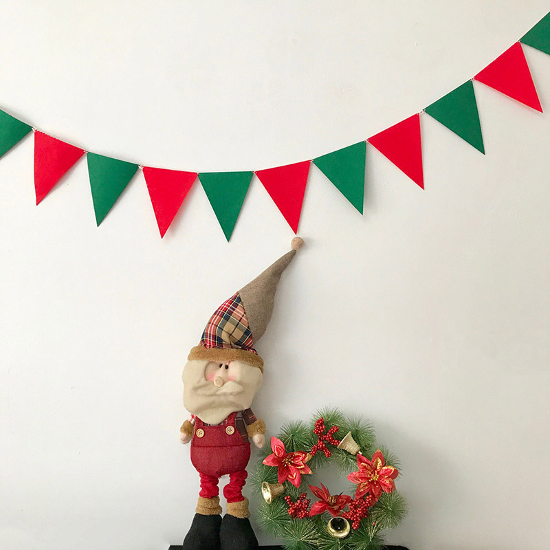 无纺布教室ins生日派对宴会串旗