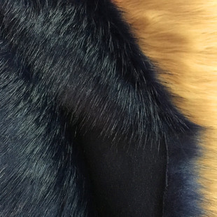 新品加厚仿狐狸毛布料服装毛领披肩皮草地毯装饰直播椅展示长毛绒