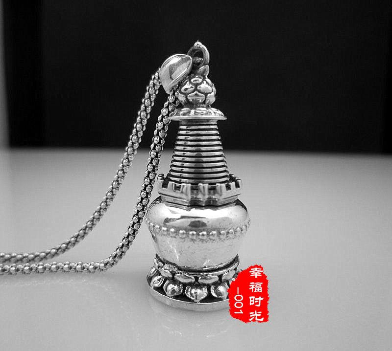 防水佛塔梵文楞严咒挂件嘎乌盒