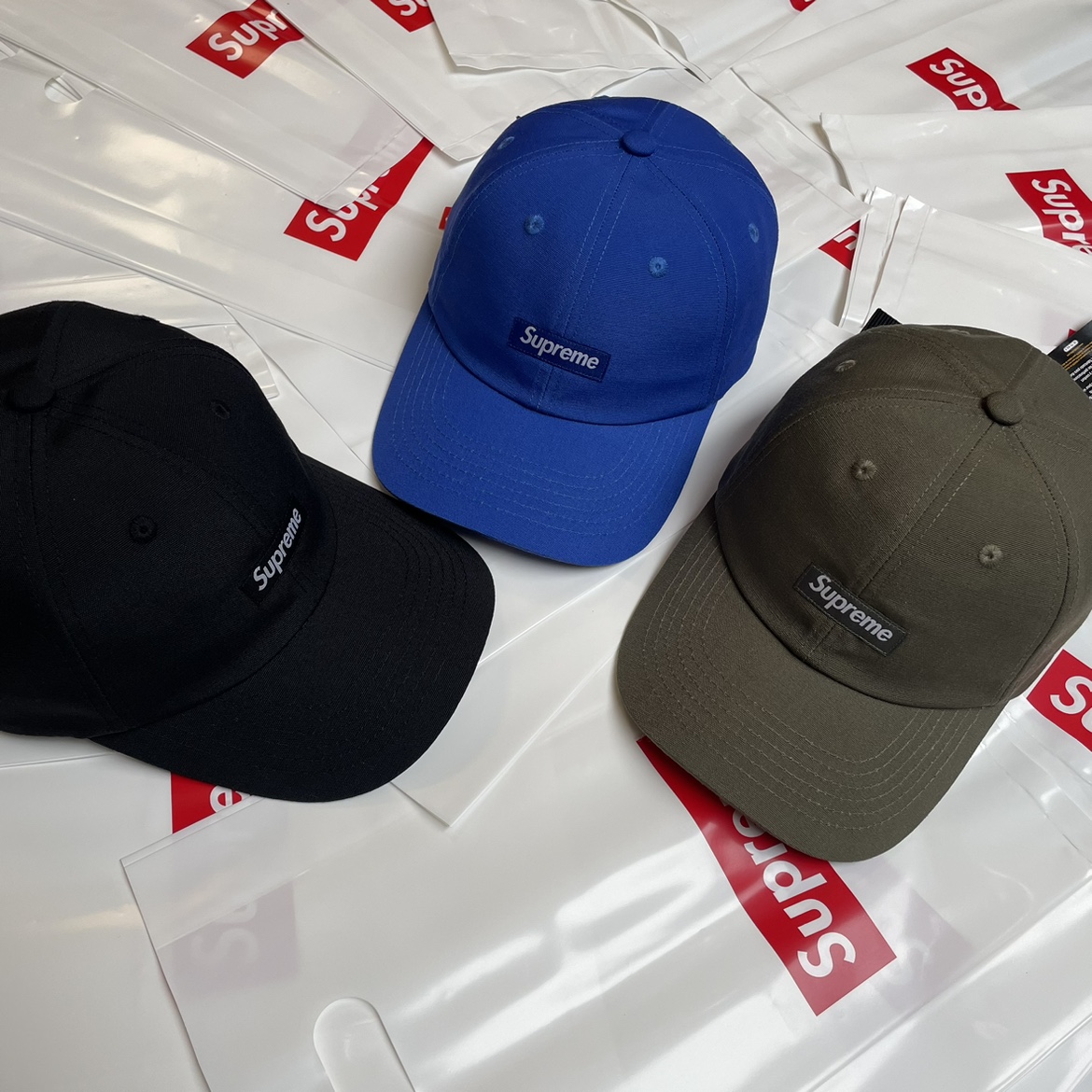 22fw brushed 6-panel 小标软顶帽子 弯沿棒球帽cap 服饰配件/皮带/帽子/围巾 帽子 原图主图