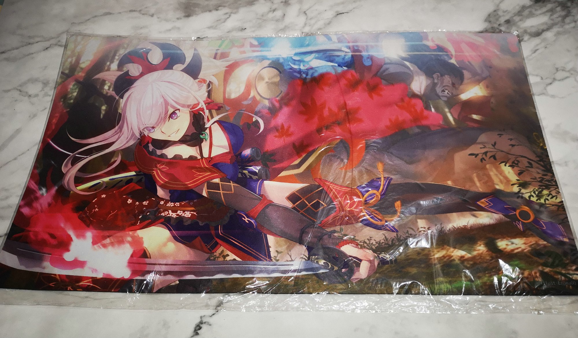 【蓝海卡牌】Fate FGO 樱saber 宫本武藏 C93会场限定卡垫现货