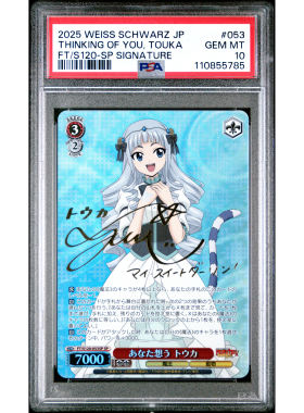 PSA10日文WS黑白双翼妖精的尾巴FT/S120 SP 想念着你 托卡 法利丝
