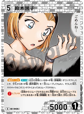 蓝海日文DCCG名侦探柯南卡牌游戏B04037白C角色卡0435铃木园子