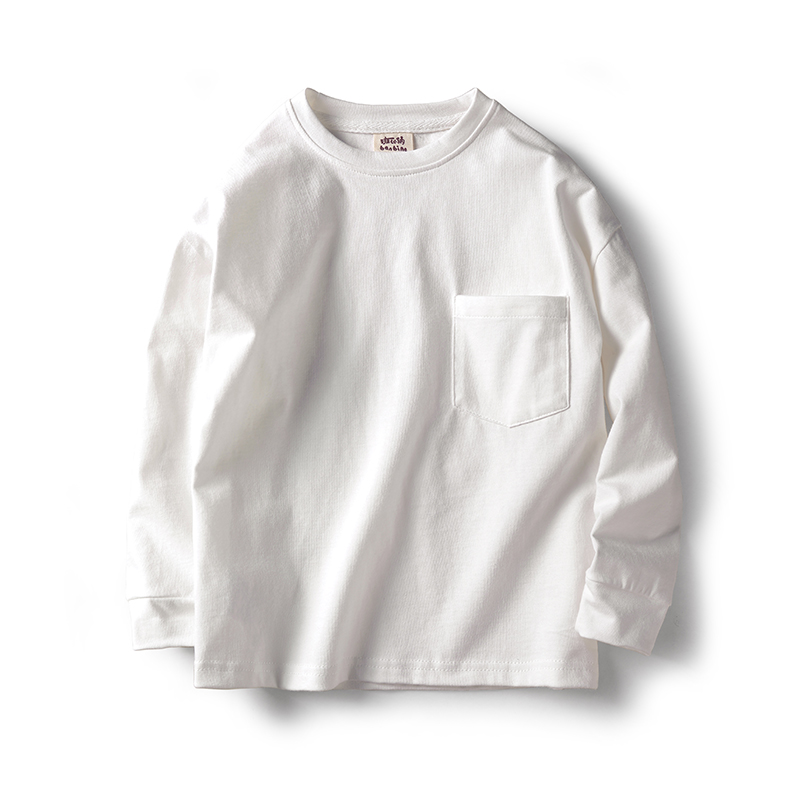 纯棉长袖T恤男童基础款