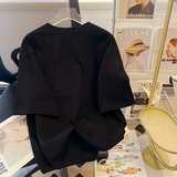 T0261-P25精梳纯棉夏装短袖T恤女宽松韩版简约字母潮情侣同款，女装T恤，星座617A-2