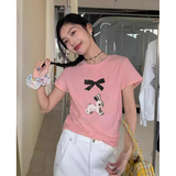 T0140-P25春夏短袖T恤女可爱减龄纯棉印花T，女装T恤，星座617A-2