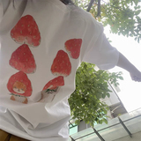 T071-P25春夏宽松正肩印花短袖T恤趣味卡通印花纯棉T，女装T恤，星座617A-2