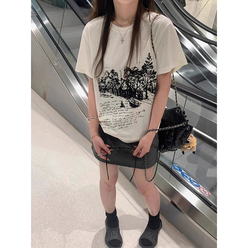 T0136-P25抖音春夏新款纯棉短袖T恤女,女装T恤,星座617A-2