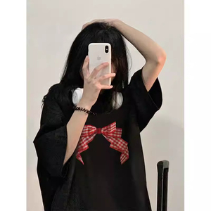 T015-P25抖音春夏新款纯棉短袖T恤女