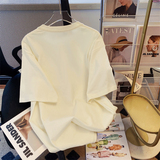 T0262-P25精梳纯棉夏装短袖T恤女宽松韩版男女同款复古人像印花，女装T恤，星座617A-2