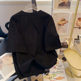 M357-P252025春夏新款美式复古人像印花精梳纯棉短袖T恤情侣宽松，女装T恤，星座617A-2