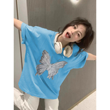 T0399-P30抖音2025春夏新款纯棉短袖T恤潮男女同款宽松百搭，女装T恤，星座617A-2