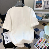 T0316-P30春夏装短袖2025新款趣味卡通个性印花纯棉T，男装T恤，星座617A-2