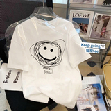 T0226-P25夏装短袖T恤女简约手绘卡通印花全棉T，女装T恤，星座617A-2