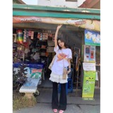 T0266-P25韩ins小熊字母印花纯棉短袖圆领宽松百搭大码T恤上衣，女装T恤，星座617A-2