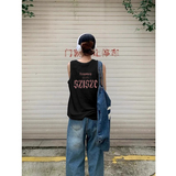 TB0976-P25男女款宽松百搭春夏季宽松纯棉印花无袖背心女，男装背心/马甲，星座617A-2