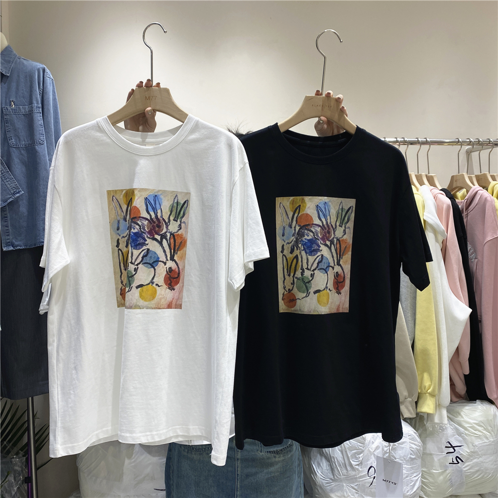 T0111-P25精梳纯棉卡通印花TS-XXXL夏装短袖T恤女，女装T恤，星座617A-2